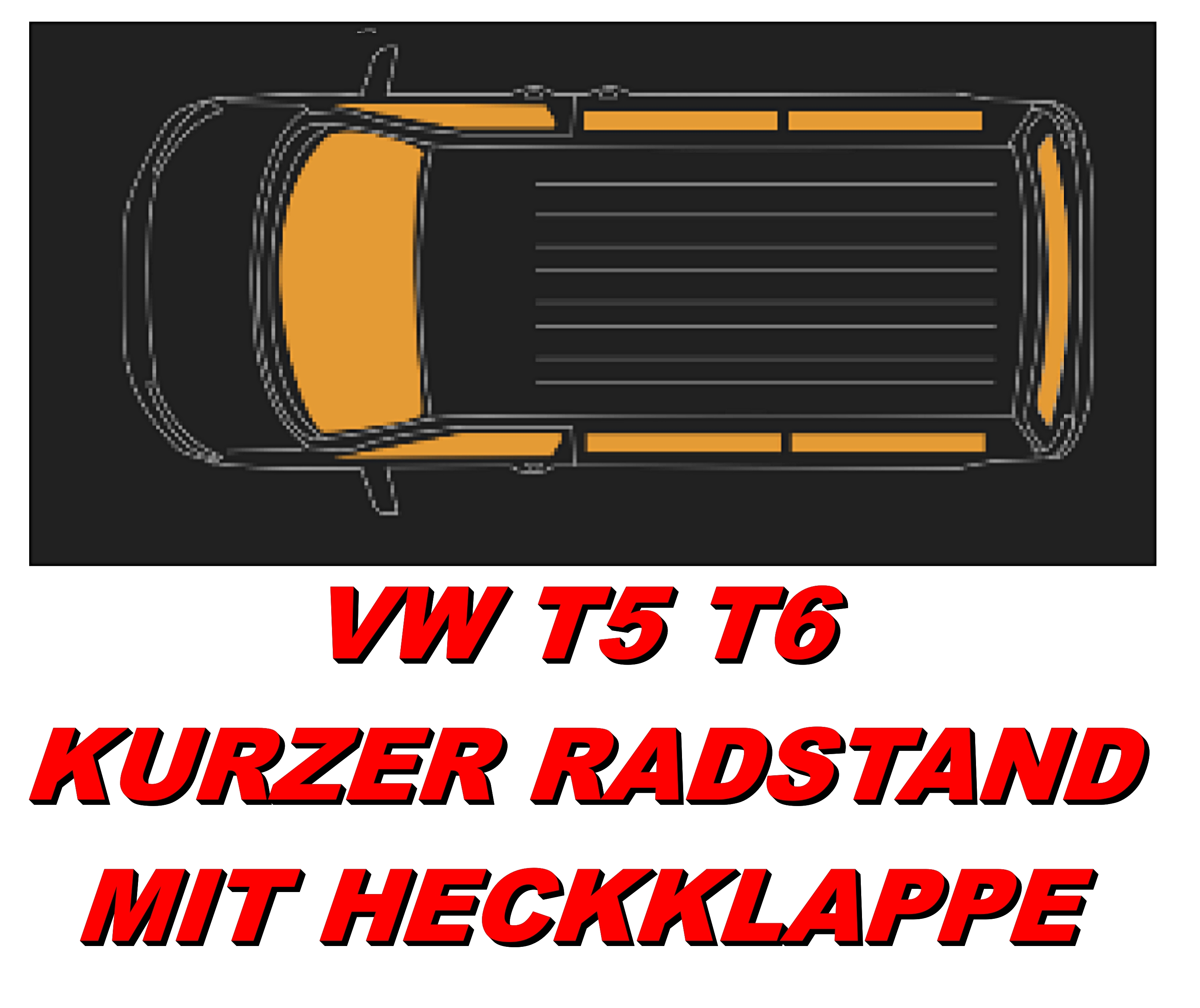 Thermomatten-Set für VW T5 / T6 / T6.1 rundum 8-tlg. für kurzen