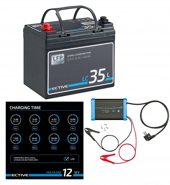 ECTIVE LC 35L LiFePO4+ECTIVE Multiload 12 LFP Ladegerät, Lithium Batterien, Energieversorgung, Elektro